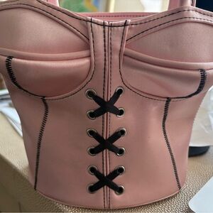 Elegant Pink Corset Mini Bag